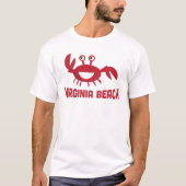 Virginia Beach T - Shirt - Funny Red Crab (Vorderseite)