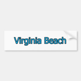Virginia Beach Text Logo Autoaufkleber