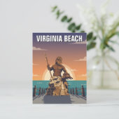 Virginia Beach Travel Postkarte (Stehend Vorderseite)
