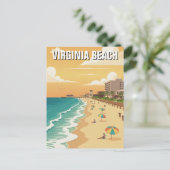 Virginia Beach Travel Postkarte (Stehend Vorderseite)