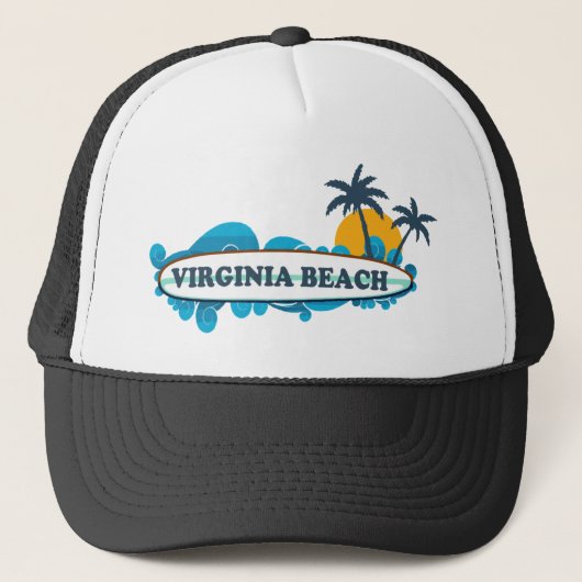 Virginia Beach. Truckerkappe (Vorderseite)