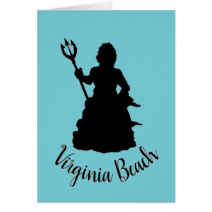 Virginia Beach VA Neptune Skulptur Silhouette