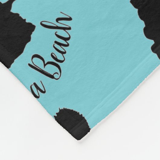 Virginia Beach, VA Neptune Statue Ocean Nautical Fleecedecke (Ecke)