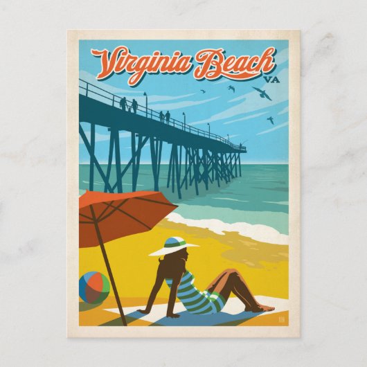 Virginia Beach, VA Postkarte (Vorderseite)