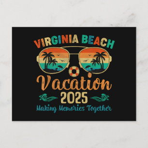 Virginia Beach Vacation 2025 Friends Family Summer Feiertagspostkarte