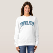 Virginia Beach Vintag Varsity Uni Style Sweet Sweatshirt (Vorne ganz)