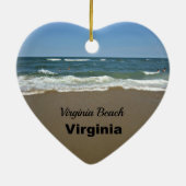 Virginia Beach, Virginia Keramik Ornament (Hinten)