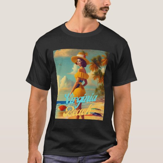 Virginia Beach Virginia Parasdise Beautiful T-Shirt (Vorderseite)