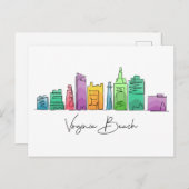 Virginia Beach VIRGINIA Postkarte (Vorne/Hinten)