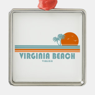 Virginia Beach Virginia Sonnenpalmen Ornament Aus Metall