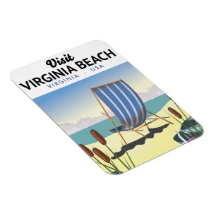 Virginia Beach Virginia USA Reiseplakat Magnet