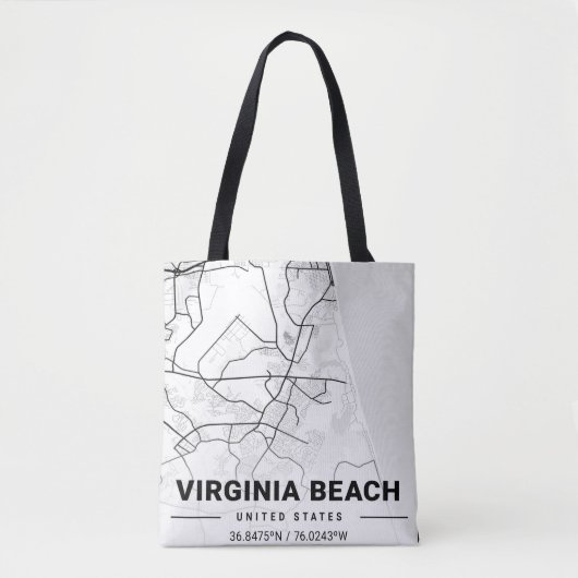 Virginia Beach Virginia USA Reiseplan Tasche (Vorderseite)