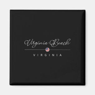 Virginia Beach Virginia Va Am Strand von Virginia Magnet