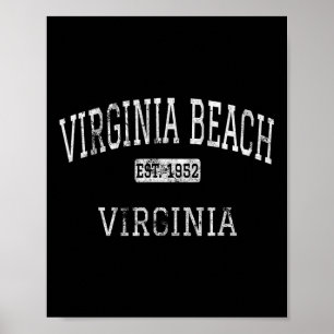 Virginia Beach Virginia Va Vintage Poster