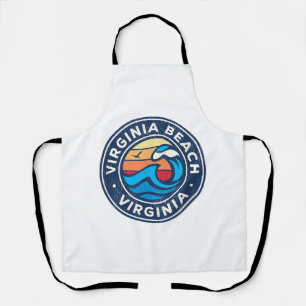 Virginia Beach Virginia VA Vintage Wasserwaves Schürze