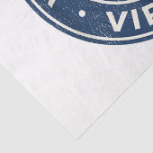 Virginia Beach Virginia VA Vintage Wasserwaves Seidenpapier (Detail)