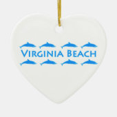 Virginia- Beachdelphin-Logo Keramikornament (Vorne)
