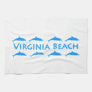 Virginia- Beachdelphin-Logo Küchentuch