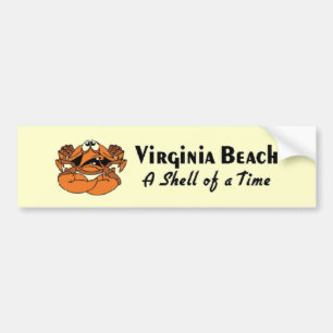 Virginia- Beachkrabbe Autoaufkleber