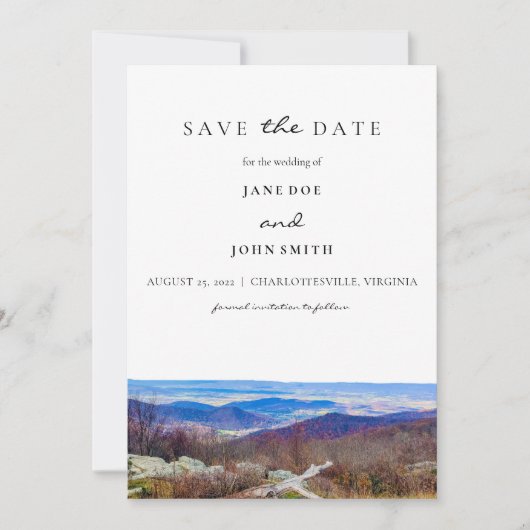Virginia Berge Termin vormerken Save The Date (Vorderseite)