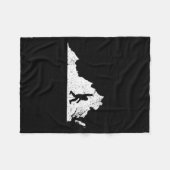 Virginia Bigfoot Sasquatch Funny Appalachian Men K Fleecedecke (Vorderseite (Horizontal))