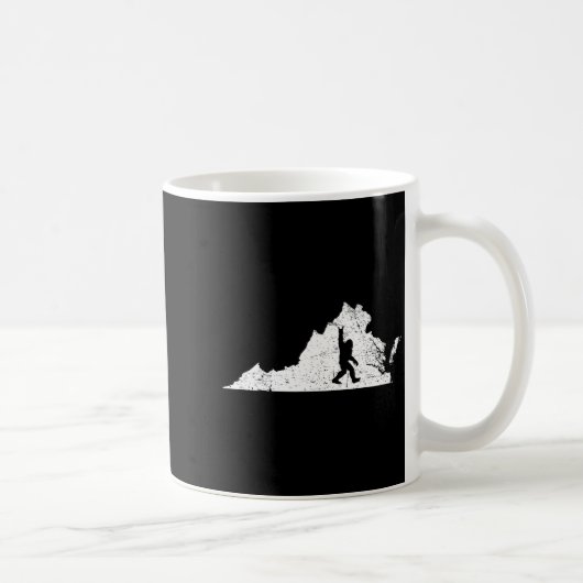 Virginia Bigfoot Sasquatch Funny Appalachian Men K Kaffeetasse (Rechts)