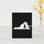 Virginia Bigfoot Sasquatch Funny Appalachian Men K Karte (Gelbe Blume)
