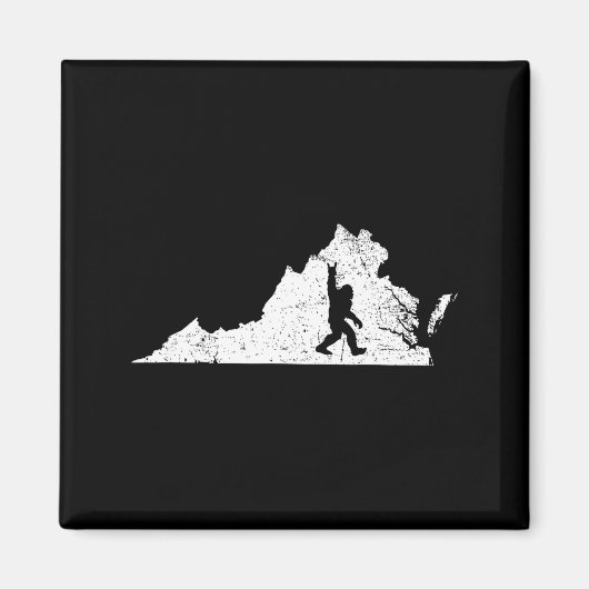 Virginia Bigfoot Sasquatch Funny Appalachian Men K Magnet (Vorne)