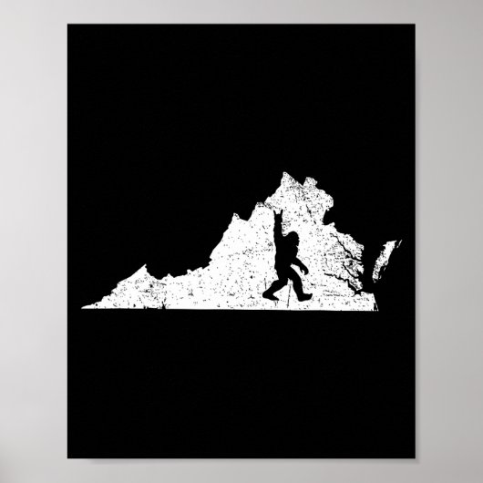 Virginia Bigfoot Sasquatch Funny Appalachian Men K Poster (Vorne)