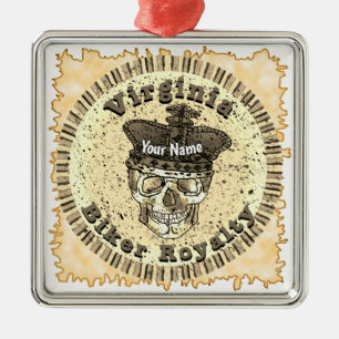Virginia Biker Ornament Aus Metall