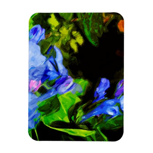 Virginia Bluebell Wildblume Impressionist Magnet (Vertikal)