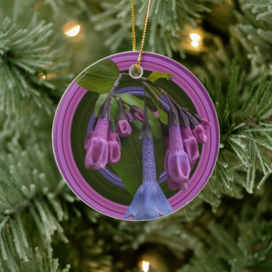 Virginia Bluebells Keramik Keramik Ornament (Baum)