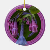 Virginia Bluebells Keramik Keramik Ornament (Hinten)