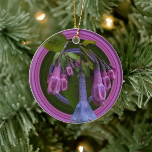 Virginia Bluebells Keramik-Kreis-Ornament Keramik Ornament