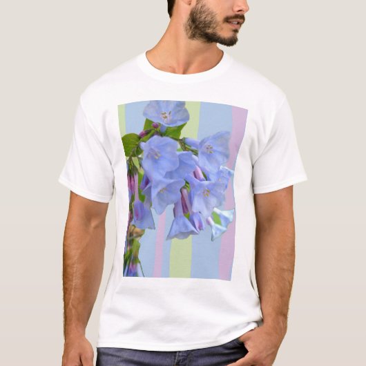 Virginia Bluebells Wildblume T - Shirt (Vorderseite)