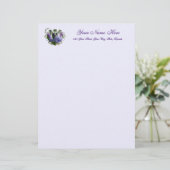 Virginia Bluebells Wildblumen Briefbogen (Stehend Vorderseite)