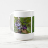 Virginia Bluebells Wildblumen Kaffeetasse (Vorderseite Links)