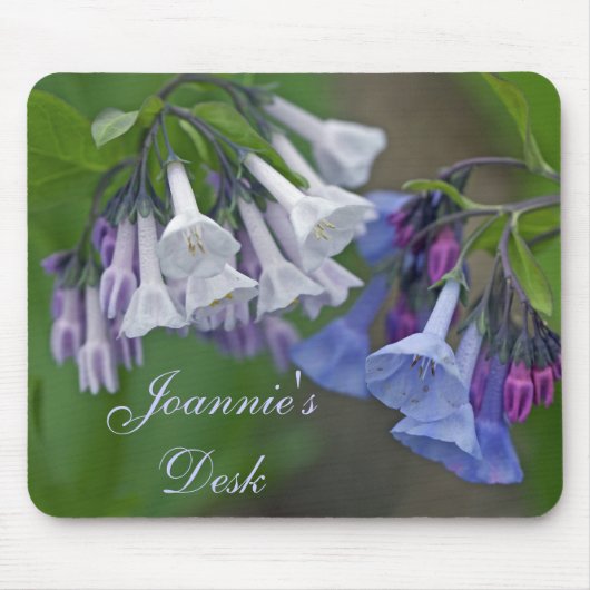 Virginia Bluebells Wildblumen Mousepad (Vorne)