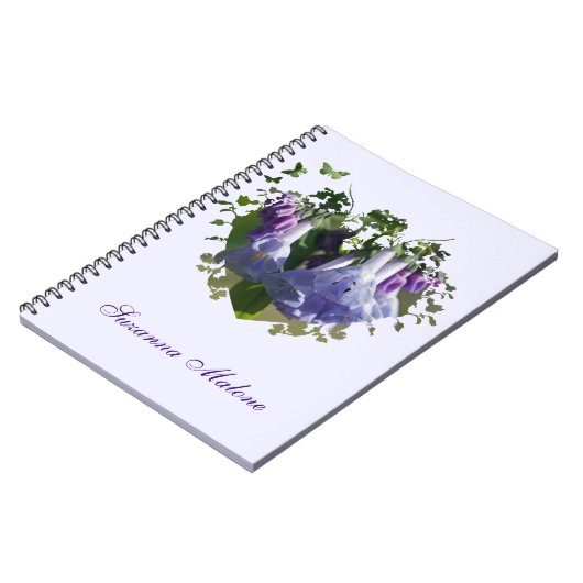 Virginia Bluebells Wildblumen Notizblock (Linke Seite)