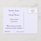 Virginia Bluebells Wildblumen - Save the Date Ankündigungspostkarte (Rückseite)