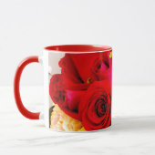 VIRGINIA ~ Buds Personalisierte Rote Rose ~ Fotogr Tasse (Links)