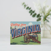 Virginia Cannon History Capitol Postkarte (Stehend Vorderseite)