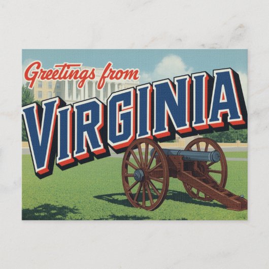 Virginia Cannon History Capitol Postkarte (Vorderseite)