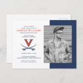 Virginia Cavalier Grad Bekanntgabe Ankündigungspostkarte (Vorne/Hinten)