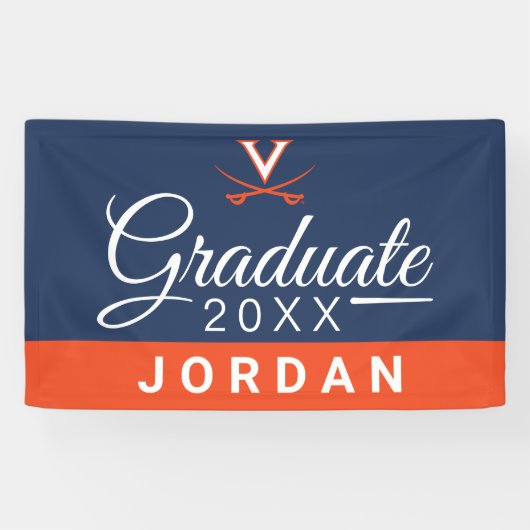 Virginia Cavalier Graduate Banner (Horizontal)