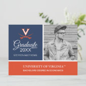 Virginia Cavaliers | ABSCHLUSS Einladung (Stehend Vorderseite)