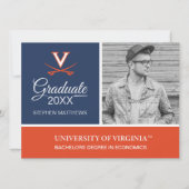 Virginia Cavaliers | ABSCHLUSS Einladung (Vorderseite)