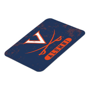 Virginia Cavaliers Alumni Bedrückt Magnet