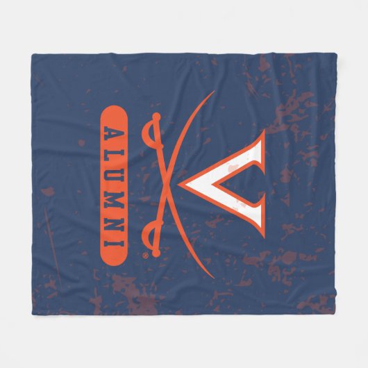 Virginia Cavaliers Alumni erschüttert Fleecedecke (Vorderseite (Horizontal))