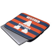 Virginia Cavaliers Alumni Streifen Laptopschutzhülle (Vorne Knopf)